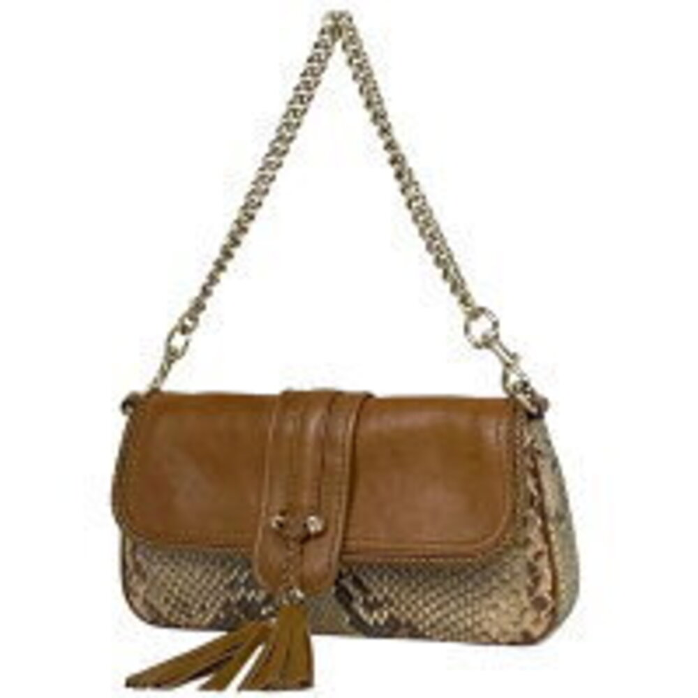 Gucci Marrakech Chain Shoulder Bag Python Leather… - image 1